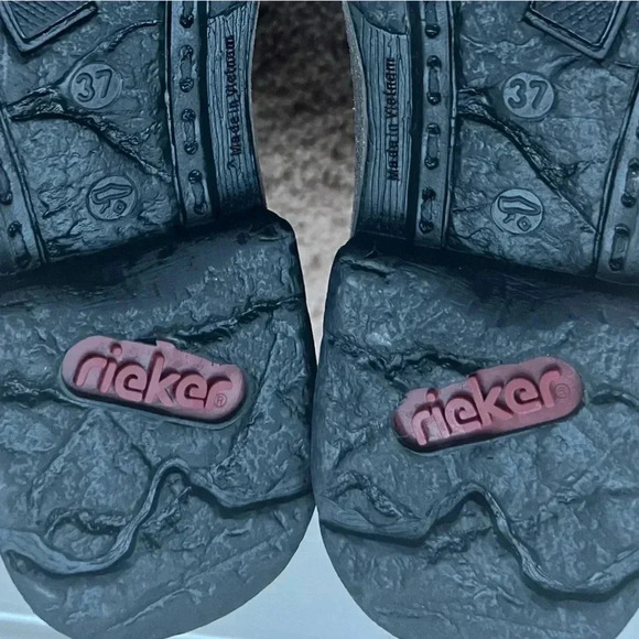 New REIKER felicitas ankle boot 37 red rainbow multicolor wool bootie 6.5 - Picture 17 of 17